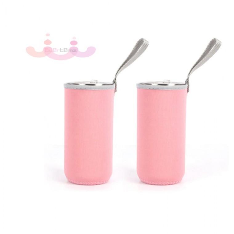 280ml 물병 파우치 2P 핑크 텀블러가방 보틀파우치 물통파우치