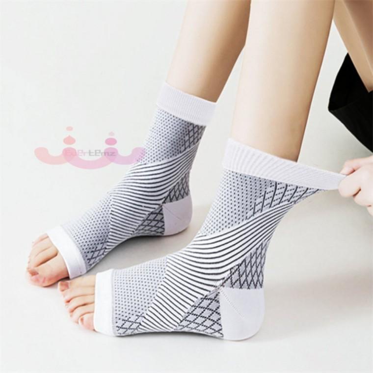 슬리브 발목보호대 2P 250-280mm 화이트 운동용발목보호대 발목아대 농구발목보호대