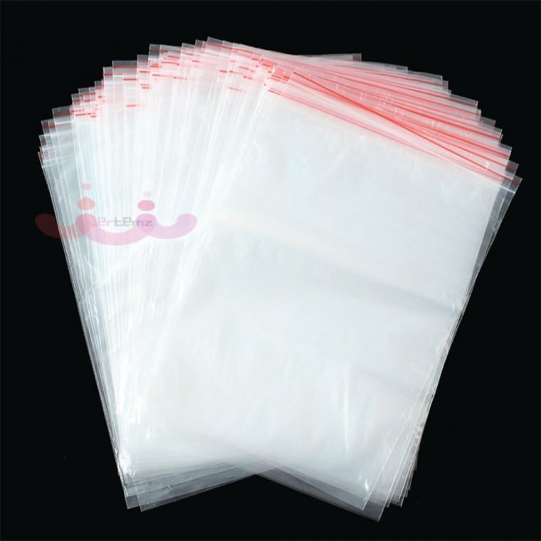 투명 지퍼백 100매 20x28cm 비닐지퍼백 투명비닐봉투 지퍼폴리백