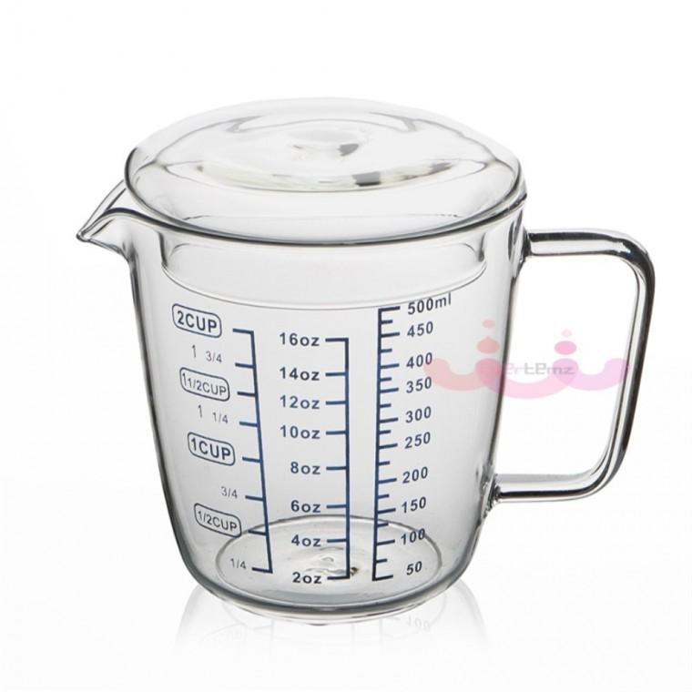 유리 계량컵 500ml 눈금컵 유리비커 유리저그