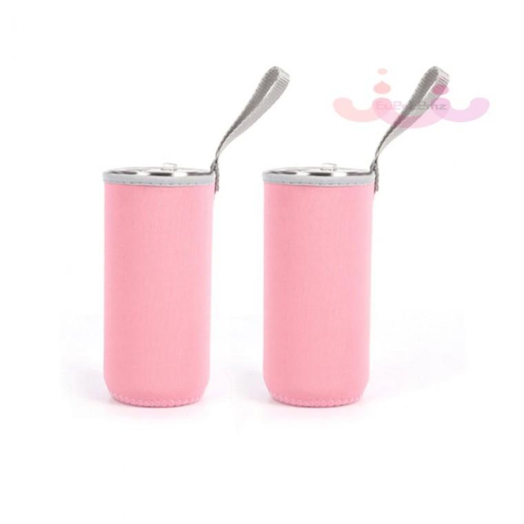 360ml 물병 파우치 2P 핑크 등산용품 텀블러가방 텀블러홀더