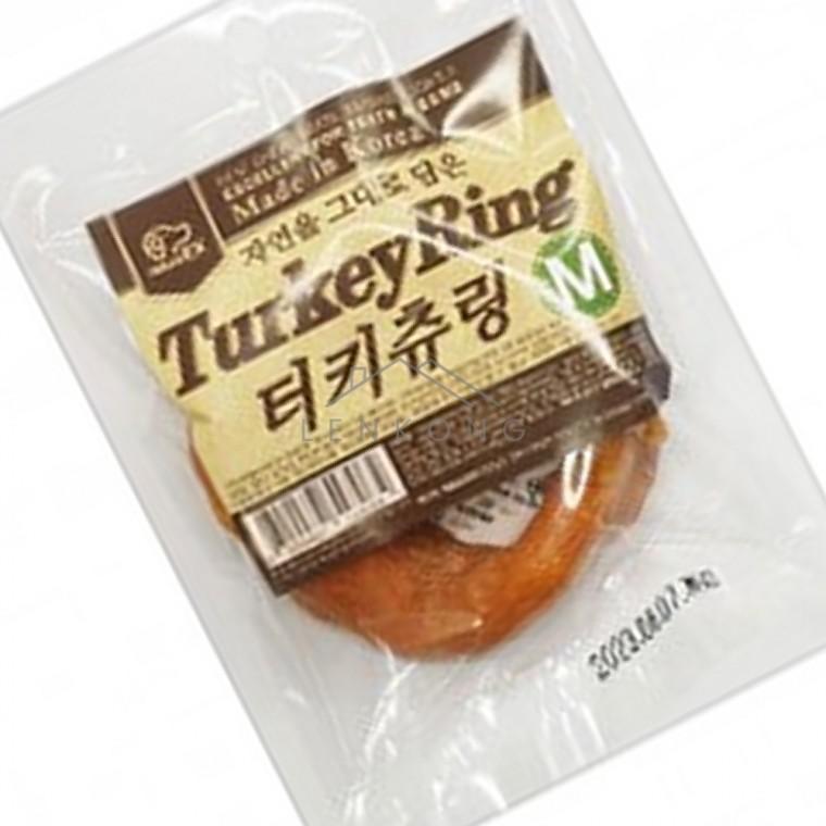 강아지칠면조힘줄 링 M 강아지저지방간식 강아지칠면조간식 강아지소힘줄 애완견간식 강아지간식소힘줄