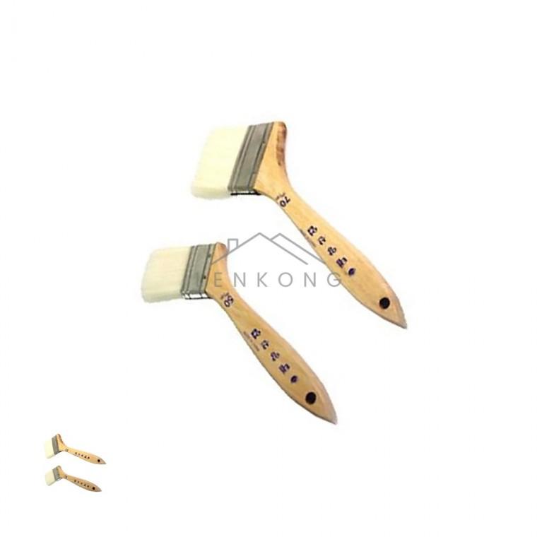 붓 백색 사선 50mm 청소용붓 페인트붓 백붓 니스붓 평붓