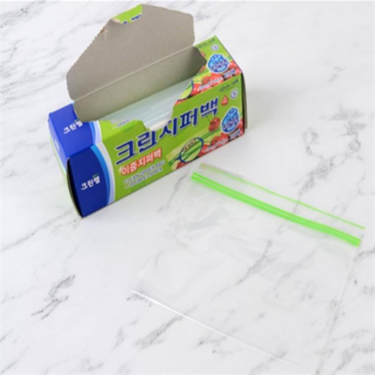 크린랩 크린 이중지퍼백 20매 15x10cm 크린랩지퍼백 소분지퍼팩