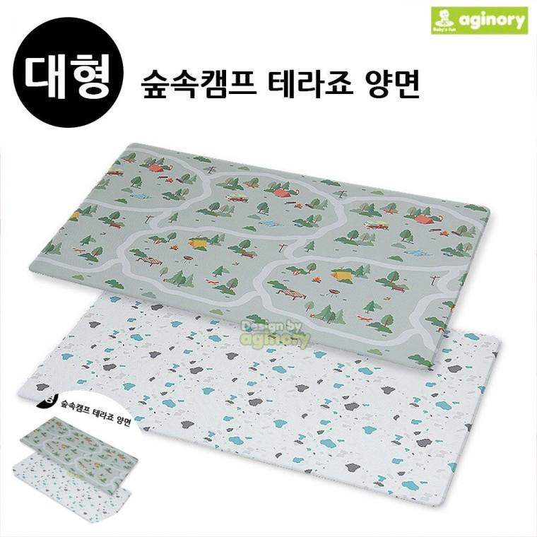 층간소음매트 방바닥매트 아기매트 바닥쿠션매트 거실매트 놀이방매트 숲속캠프 테라죠 양면 대형