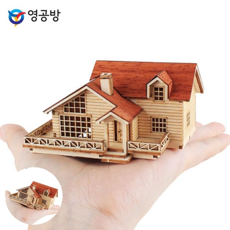 모형조립재료 나무조립장난감 모형장난감 모형만들기 모형집 미니 하이디 하우스