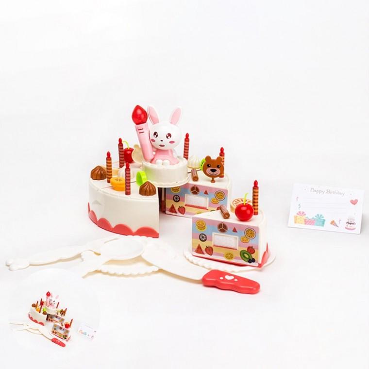유아교육완구 어린이소꿉놀이 아기놀이완구 역할놀이완구 아동소꿉놀이 토끼 생일케익