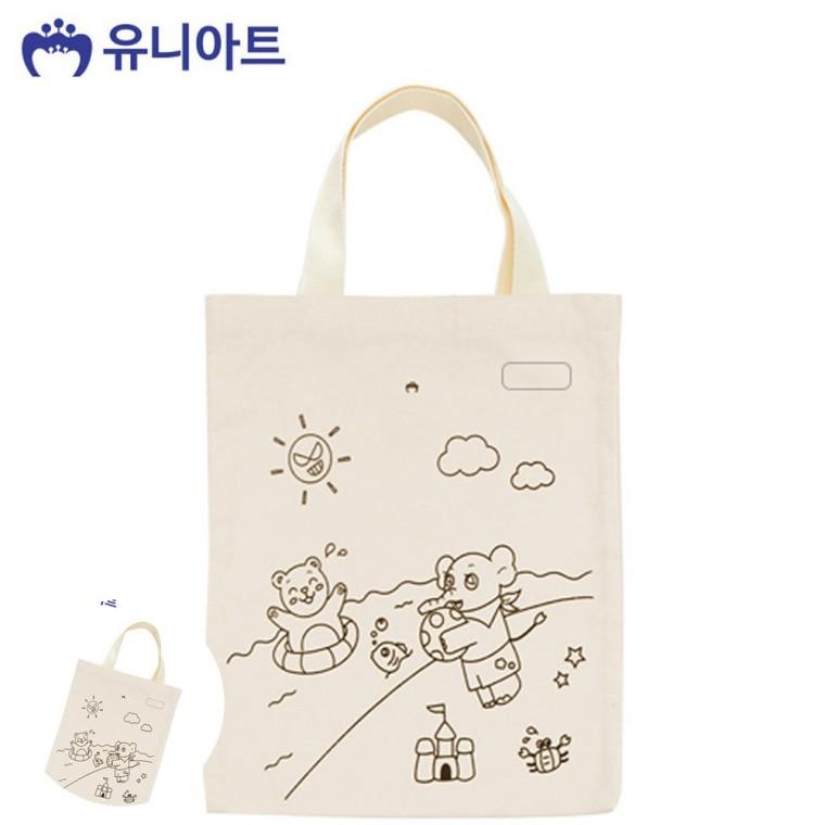 캔버스가방 대학생가방 데일리백 숄더백 가벼운쇼퍼백 캔버스 그림가방 바다여행