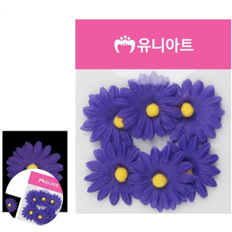 인조꽃 인조조화 가짜꽃소품 조화꽃잎 컬러조화꽃잎 뿅국화 진보라