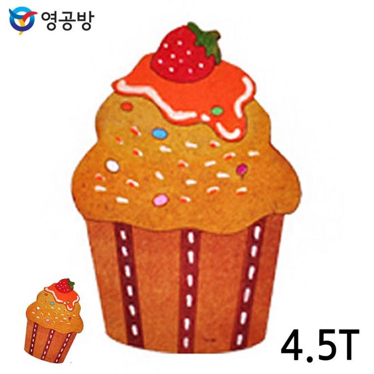 나무모형집 나무조립장난감 목재피규어 모형만들기재료 모형장난감 우드아트 컵케이크 4.5T 10개입 (연결구