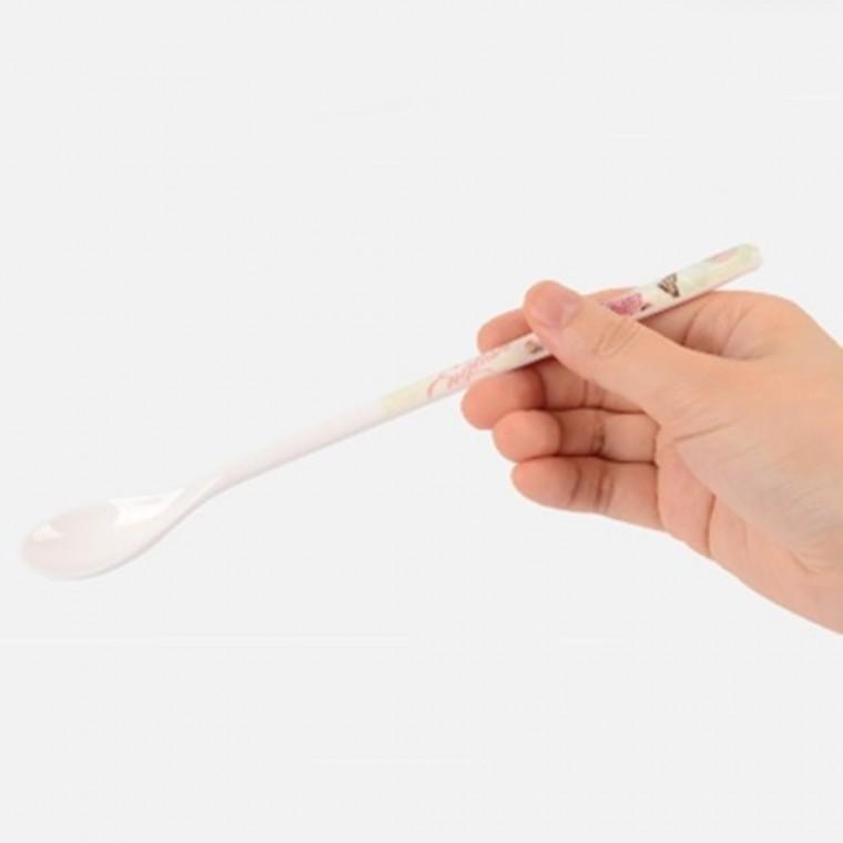 2P손잡이가 긴 장미 롱스푼 홈카페용 롱머들러 고급
