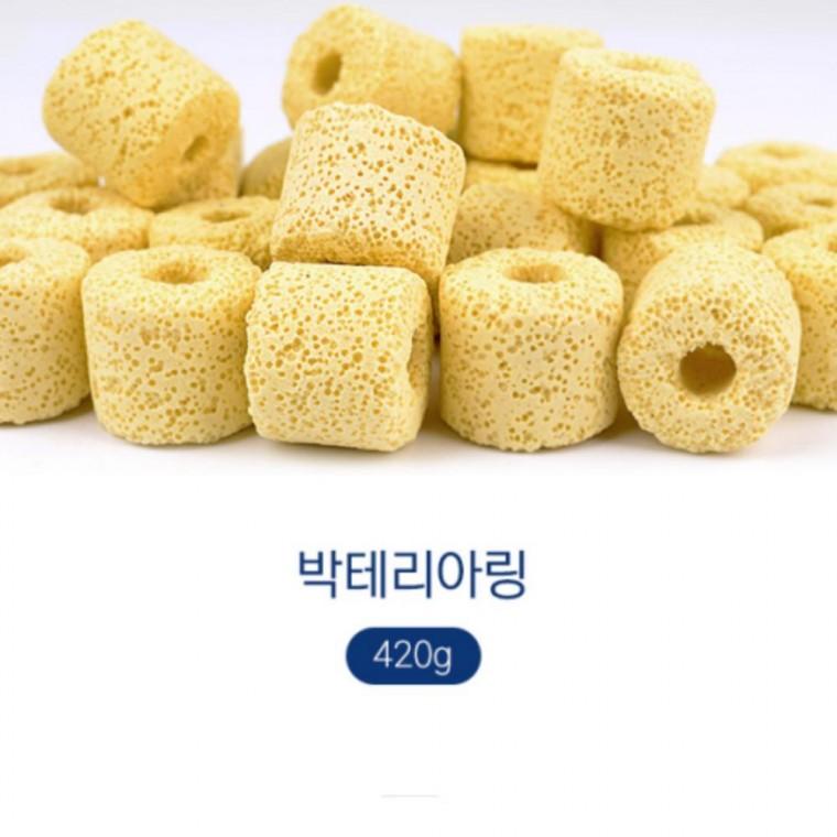 박테리아링 상면 어항 망 420g 스펀지 저면 여과재 여과 수조청소 관리