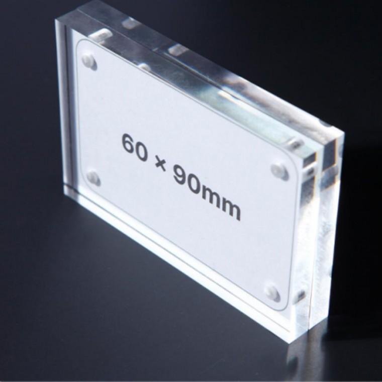 자석 아크릴 투명 가격표 9x6cm 홀더 카드 메뉴판 문구