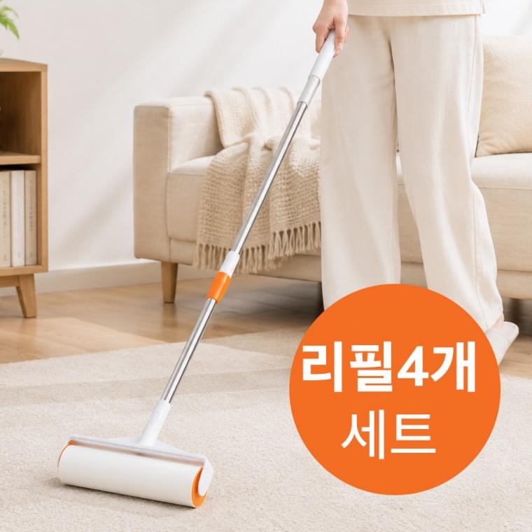 롱핸들 돌돌이 테이프 세트 밀대 리필 테이프클리너 추천 롤클리너 테이프크리너 긴돌돌이 청소 바닥