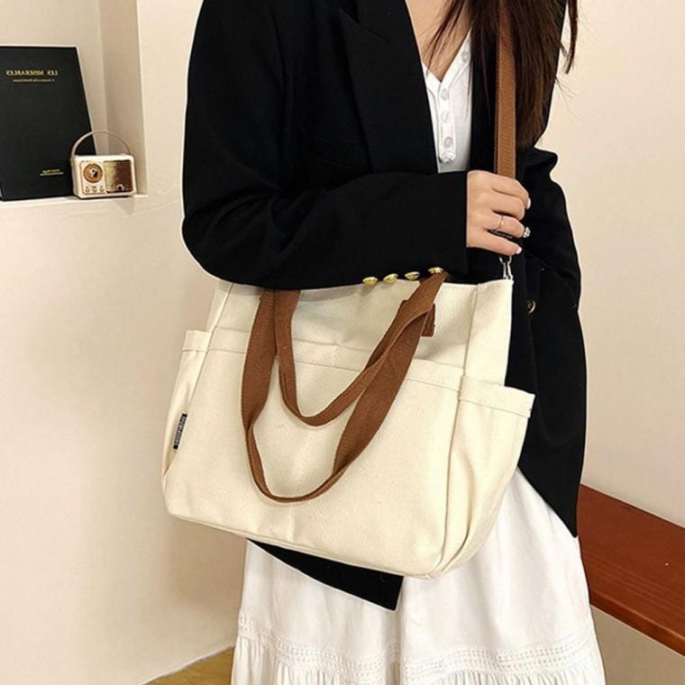 캐주얼 데일리 캔버스 크로스 가방 토트 숄더 백 에코 캐주얼백 데일리백