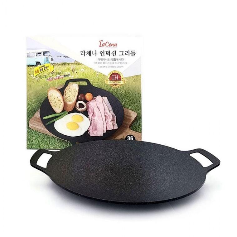 36cm 고기굽는 구이팬 불판 캠핑용 IH 국산 인덕션용