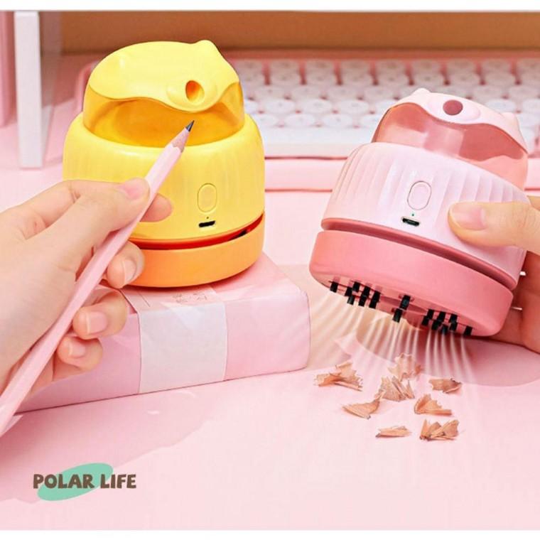 연필깍이 클리너 청소기 데스크 지우개
