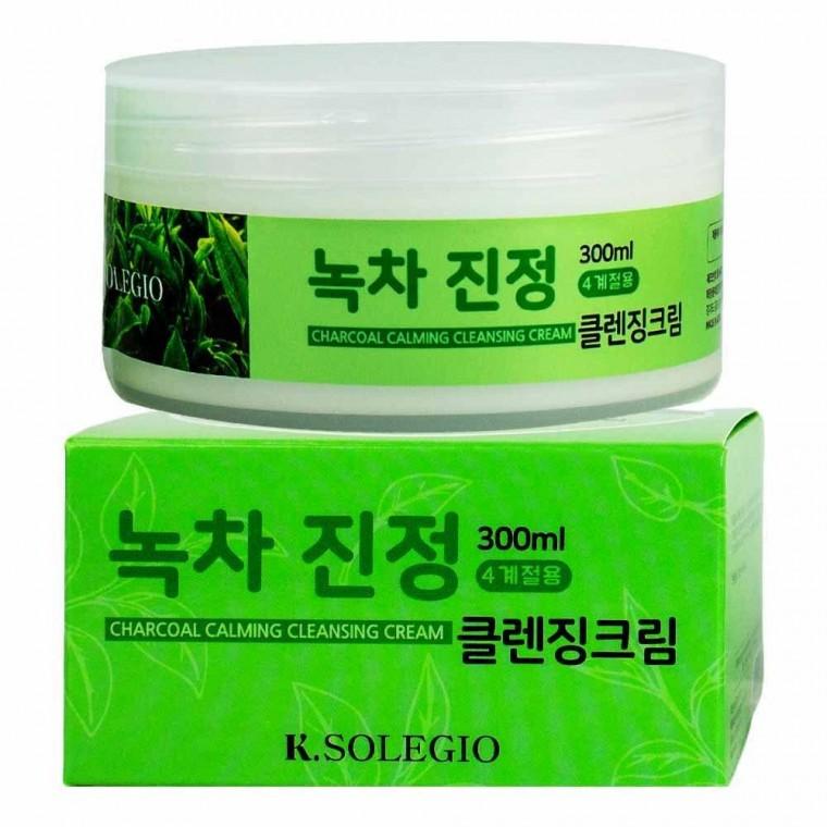 솔레지오 클렌징크림 녹차 진정 300ml(456236)