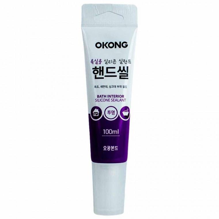 오공 욕실용 실리콘 핸드씰 투명 100ml(521587)