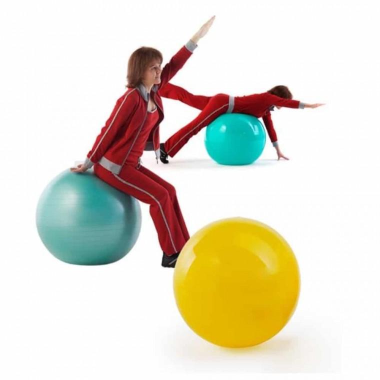 칼라 스틱볼 42cm 홈트볼 웨이트볼 발란스볼 운동공 원형짐볼
