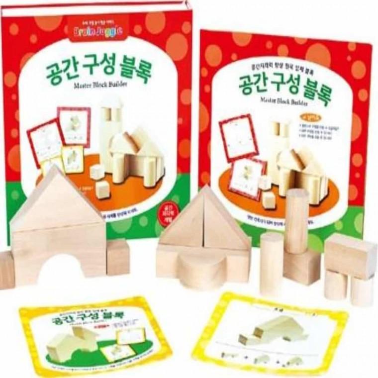 공간구성 블록놀이 도형쌓기 나무교구 원목교구 도형놀이 나무조각퍼즐