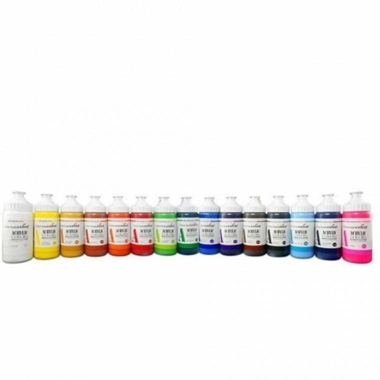 대용량 아크릴 물감 (220ml) 가죽물감 종이물감 벽화용물감 팔레트물감 캔버스물감