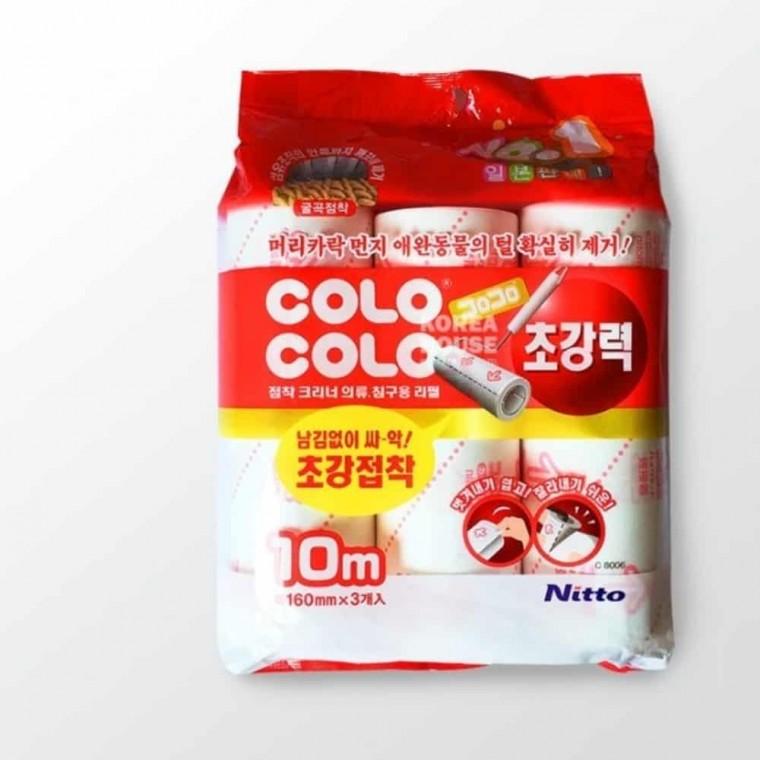 테이프크리너 리필3입 (10M) 먼지제거롤러 먼지클리너 옷먼지제거기 돌돌이테이프 먼지제거롤