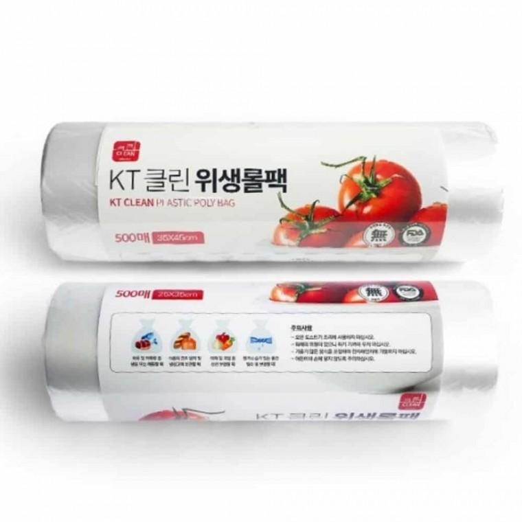 위생롤팩 500매 (대) 뽑아쓰는위생팩 감자봉투 포장비닐 채소포장지 야채포장지