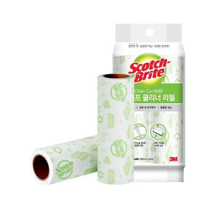 3M 테이프 클리너 돌돌이 청소 클리너 리필 중형 2P