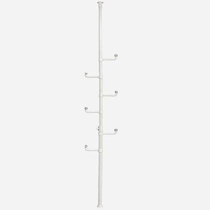 화이트 기둥 행거 옷행거 행거봉 고정식행거 250cm