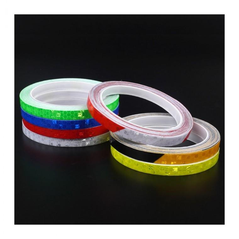 야간 안전 반사 1cm PVC 도로 표시 시인성 접착 8M 테이프