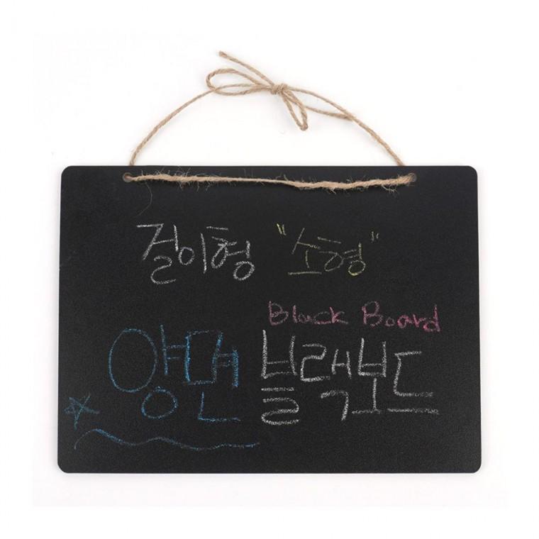 걸이식 양면 칠판 카페 인테리어 매장 메뉴판 안내판 메모판 필기 흑판