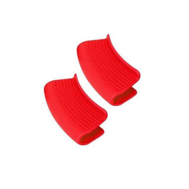 실리콘 냄비 손잡이(레드-2p) 약8x4.5cm 논슬립