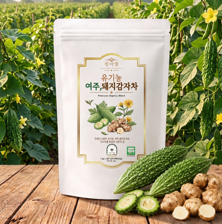 국산 유기농 여주 돼지감자차 티백 1.5g 30T 구수한 건강차