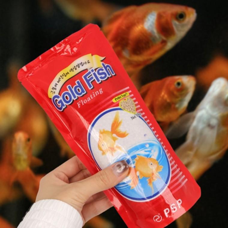 금붕어먹이 금붕어 비단잉어 색상영양사료 100g