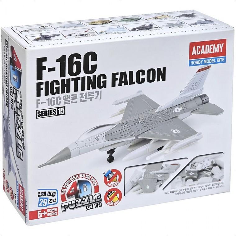 아카데미 F-16C 팰콘 전투기 4D 프라모델 퍼즐 조립
