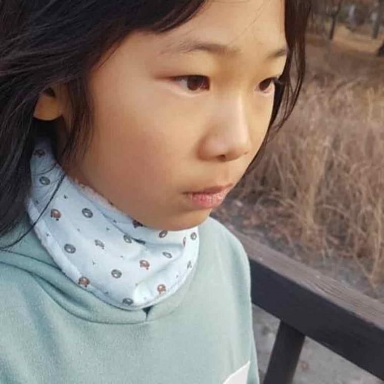 바나나 스카프빕 아기넥워머 키즈목도리 키즈머플러 스카프빔 애기목도리