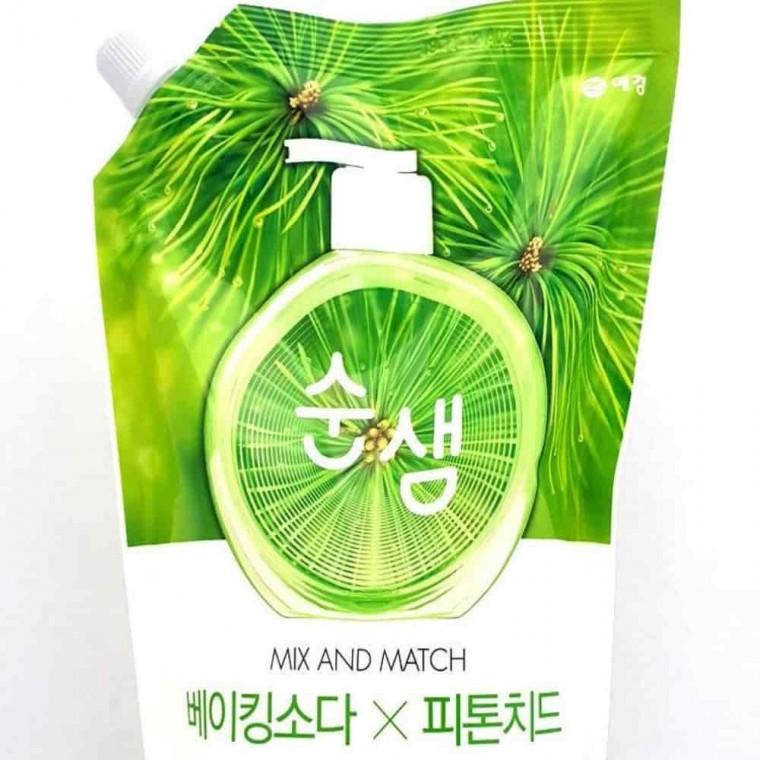 주방세제 1.2L 과일세정제 피톤치드세제 주방세제리필 베이킹소다세제 리필용세제