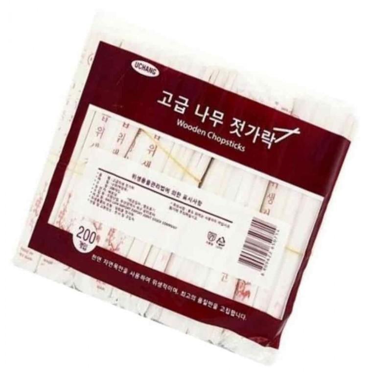 일회용 젓가락 200P 업소용나무젓가락 장례식일회용품 1회용젓가락 장례물품 일회용나무젓가락