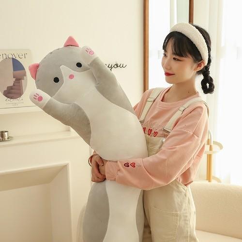 고양이 바디필로우 롱쿠션