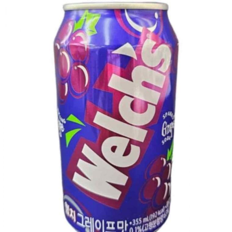 포도탄산 355ml 웰치스캔 포도맛탄산음료 음료캔 캔음료수 웰치그레이프