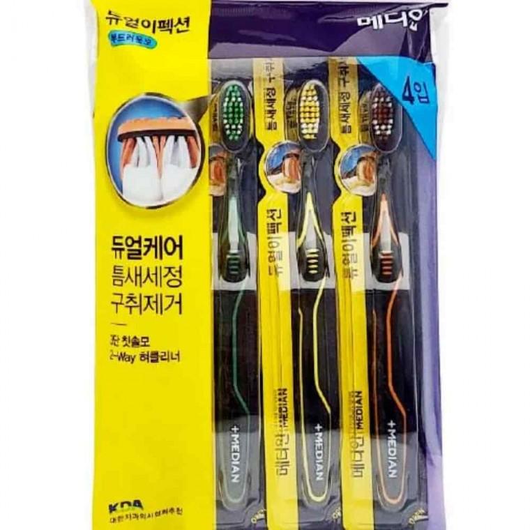 칫솔 4P 극세모칫솔 잘닦이는칫솔 성인칫솔 부드러운칫솔 칫솔미세모