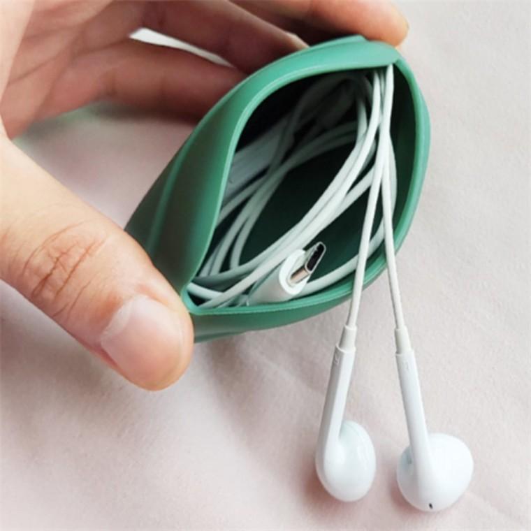 도장보관파우치 이어폰 케이스 그린