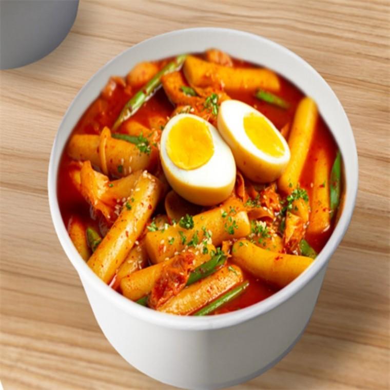 일회용종이그릇 분식 종이용기 520ml
