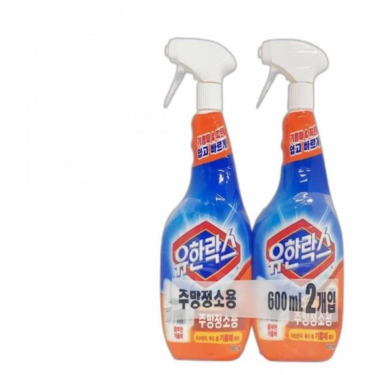 주방청소용 세정제(600ml 2입) 오븐클리너 가스레인지후드청소 가스레인지청소 기름때제거 주방기름때제거