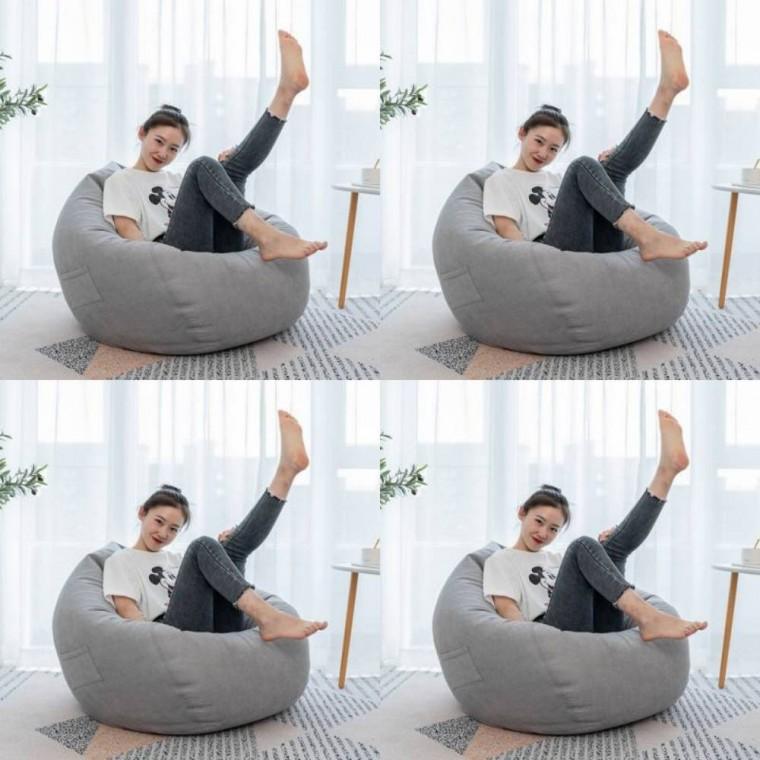 빈백 소파 그레이 S 원룸의자 쇼파의자