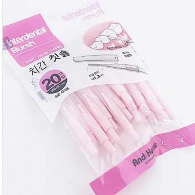 I타입 치간칫솔 0.7mm 치석제거 양치치실 휴대용구강세정기 치아치실 치아청소 치석제거기 치간세정기 휴대