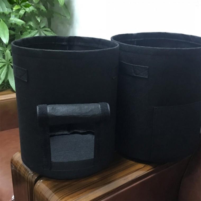 고구마 감자 부직포 화분 2개 40cm 블랙 텃밭화분