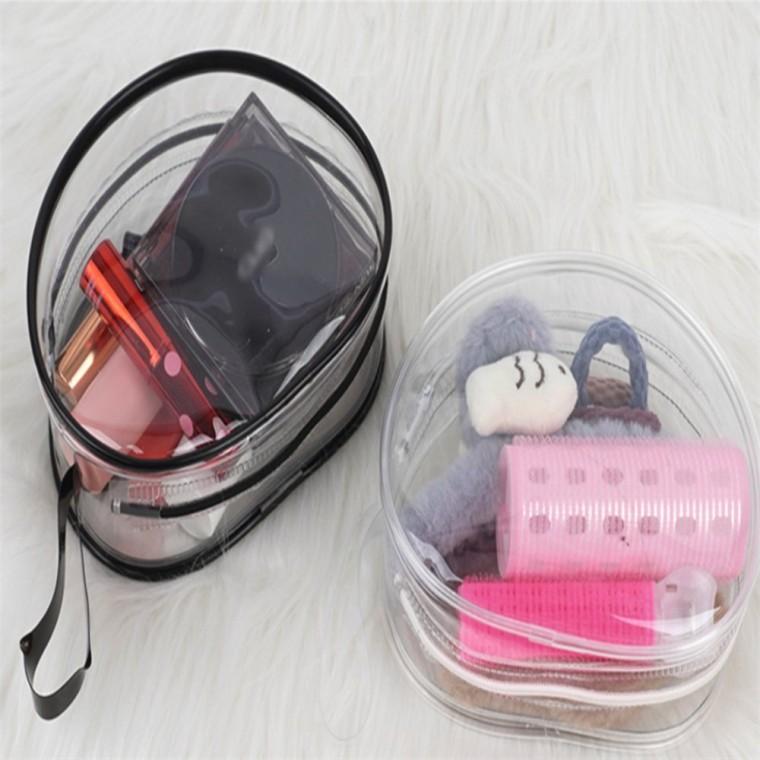 PVC 라운드 투명 파우치 미니파우치 투명비닐파우치 여행용파우치