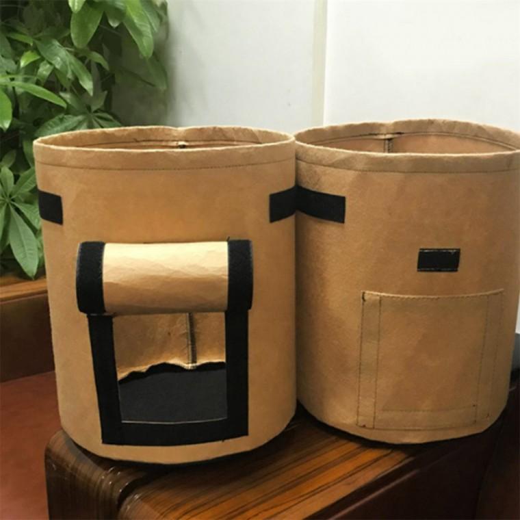 고구마 감자 부직포 화분 2개 35cm 브라운 흙재배화분